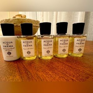 Acqua Di Parma toiletry items bath and shower gel conditioner  five items